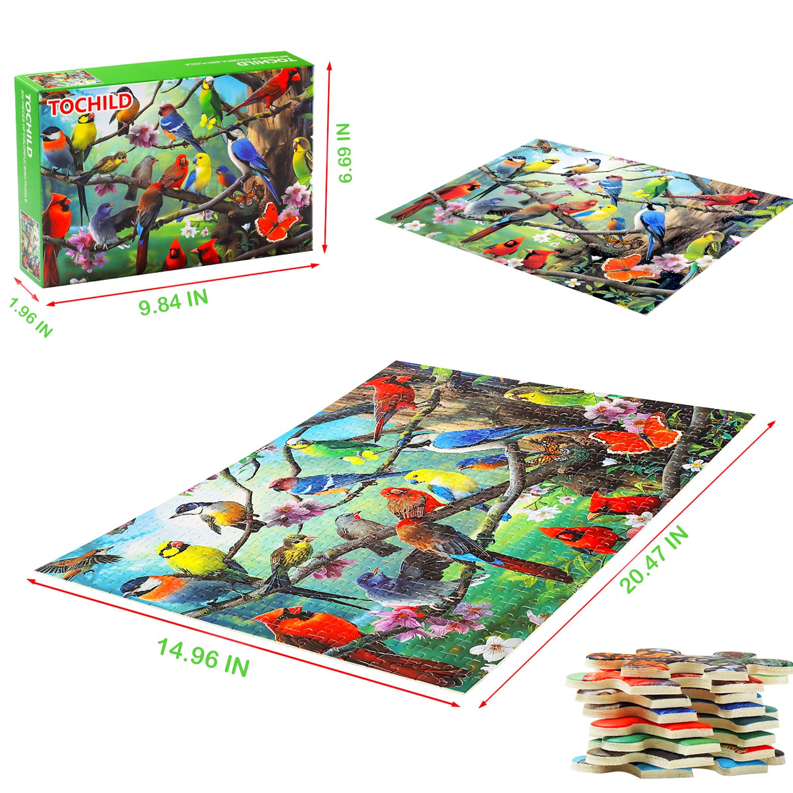 Amazon.com: Puzzles for Adults 500 Pieces Bird Jigsaw Puzzles for